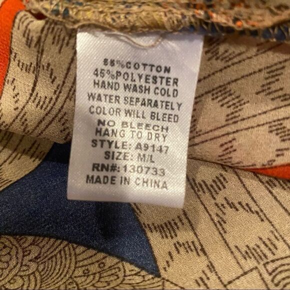 Umgee Peacock Print Kimono Size M/L - Picture 7 of 8